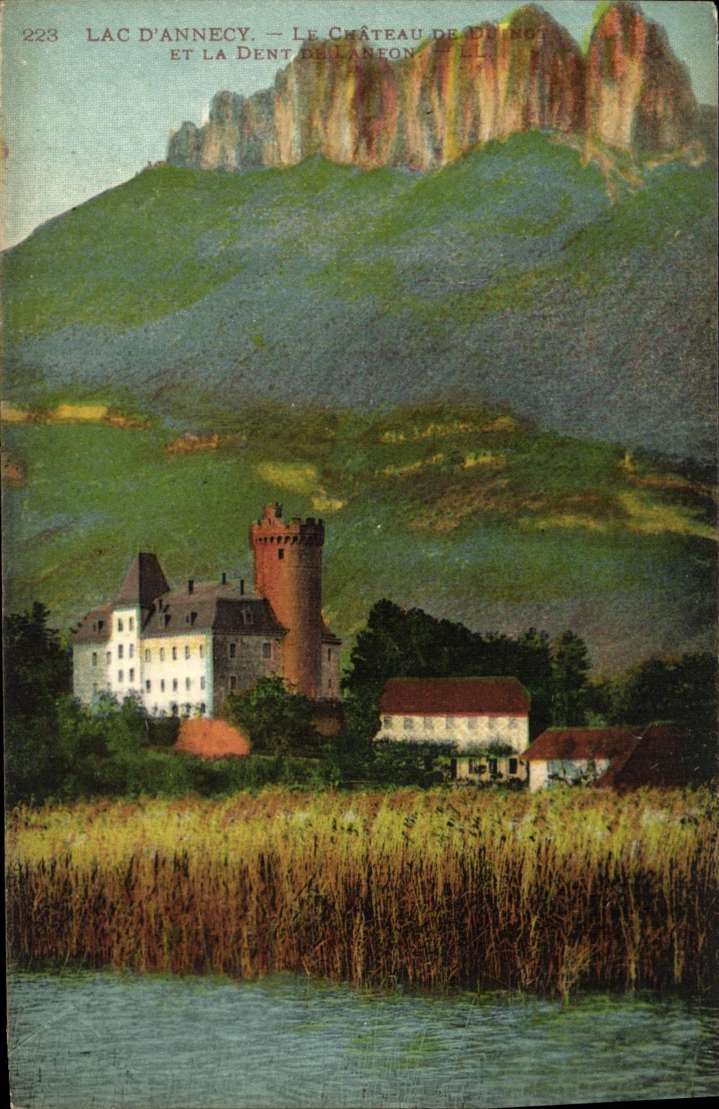 Lac d'Annecy — Le Château de Duingot et la Dent de Léaneon — LL