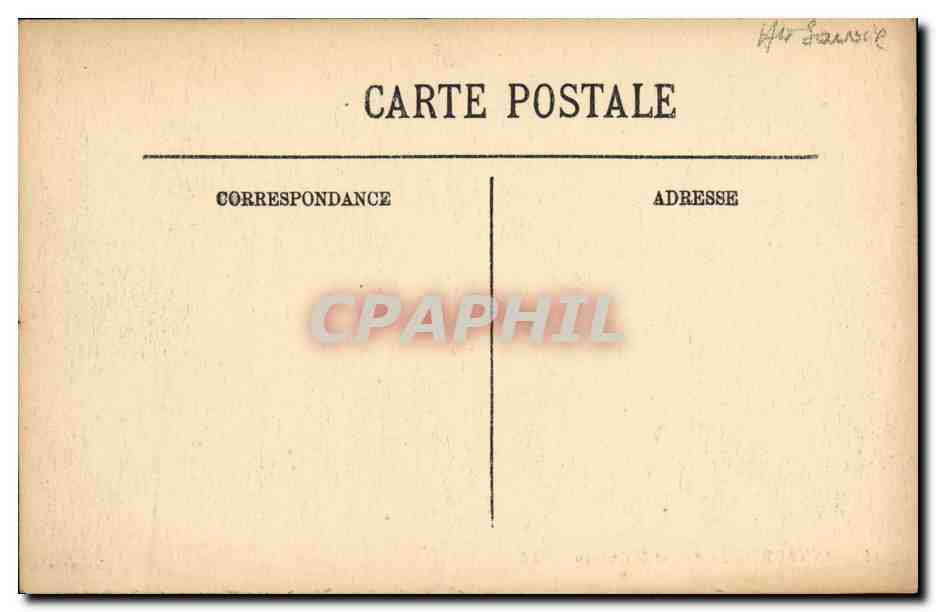 CPA Annecy Le Port et le Chateau Bateau — Verso