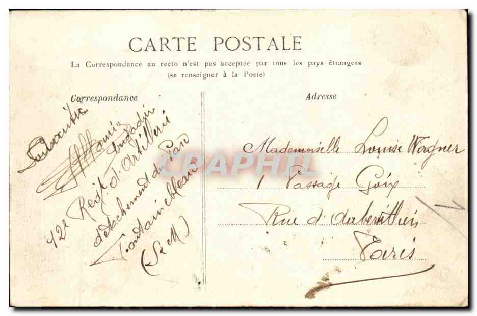 Bosque de Fontainebleau — Mare de Franchard — G.B.N. G. Fontainebleau — Reverso