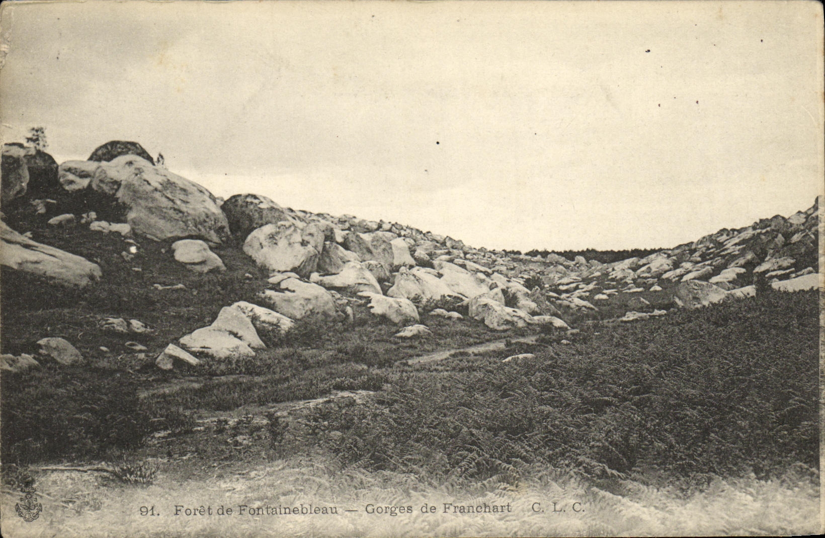 Foresta di Fontainebleau — Gorge di Franchart — C. L. C.