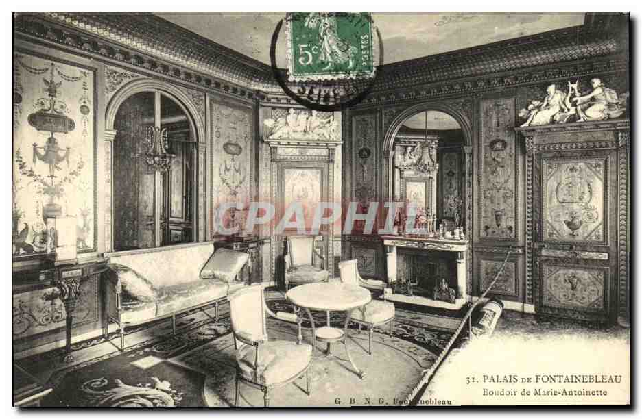 Palais de Fontainebleau — Boudoir de Marie-Antoinette — G.B.N.G. Fontainebleau