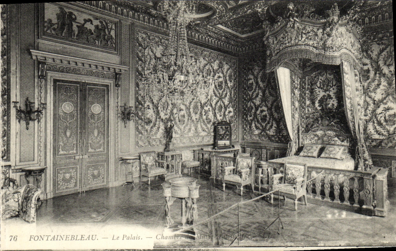 Fontainebleau — El Palacio. — Habitación de Marie-Antoinette — Editor LL, n° 76
