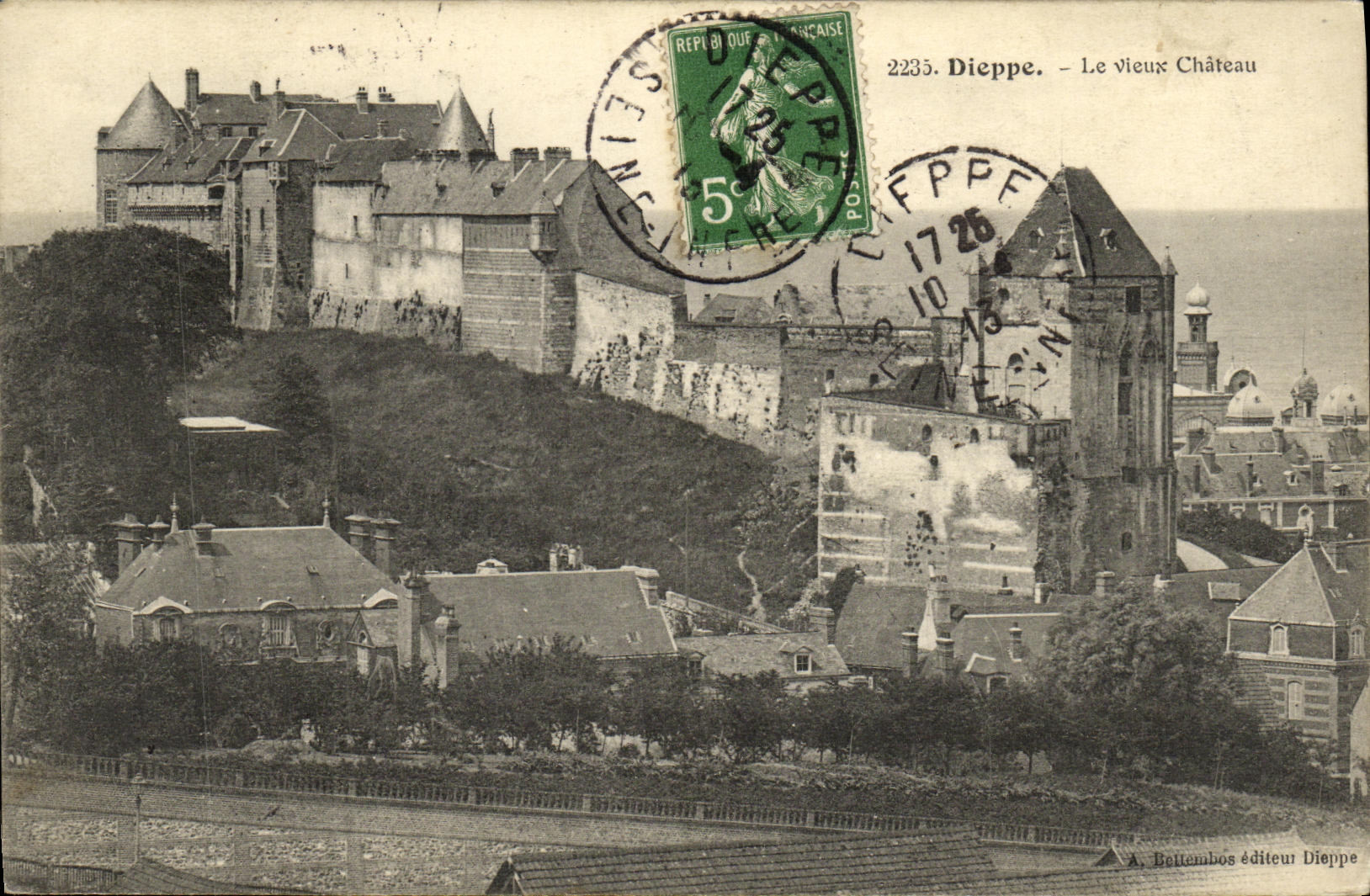 CPA Dieppe Le Vieux Chateau