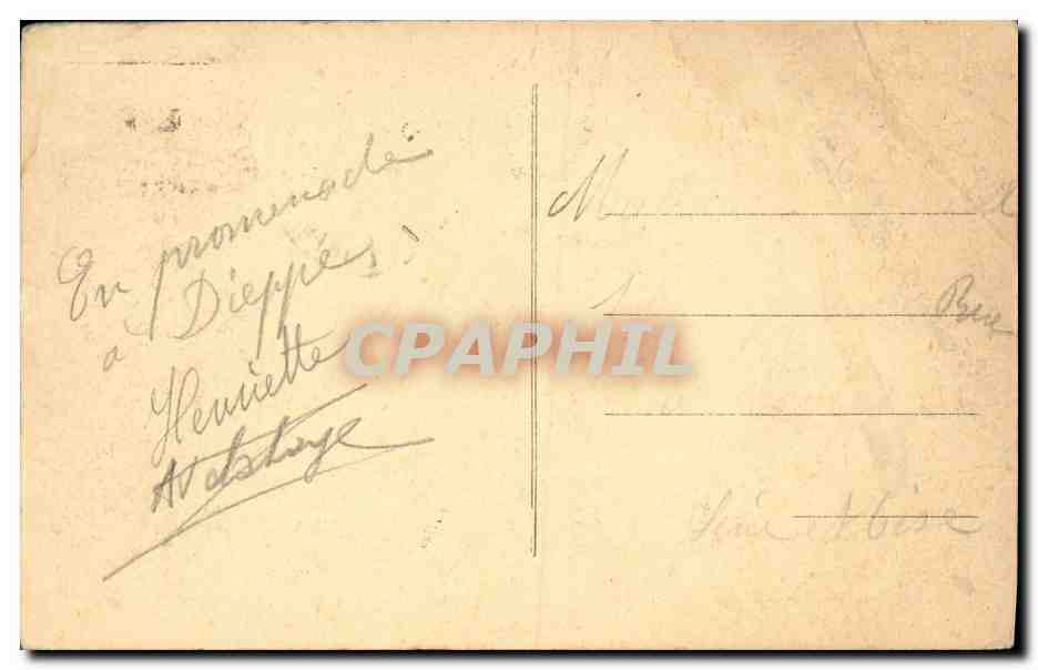 CPA Dieppe Sortie Du Versailles Bateau — Rückseite