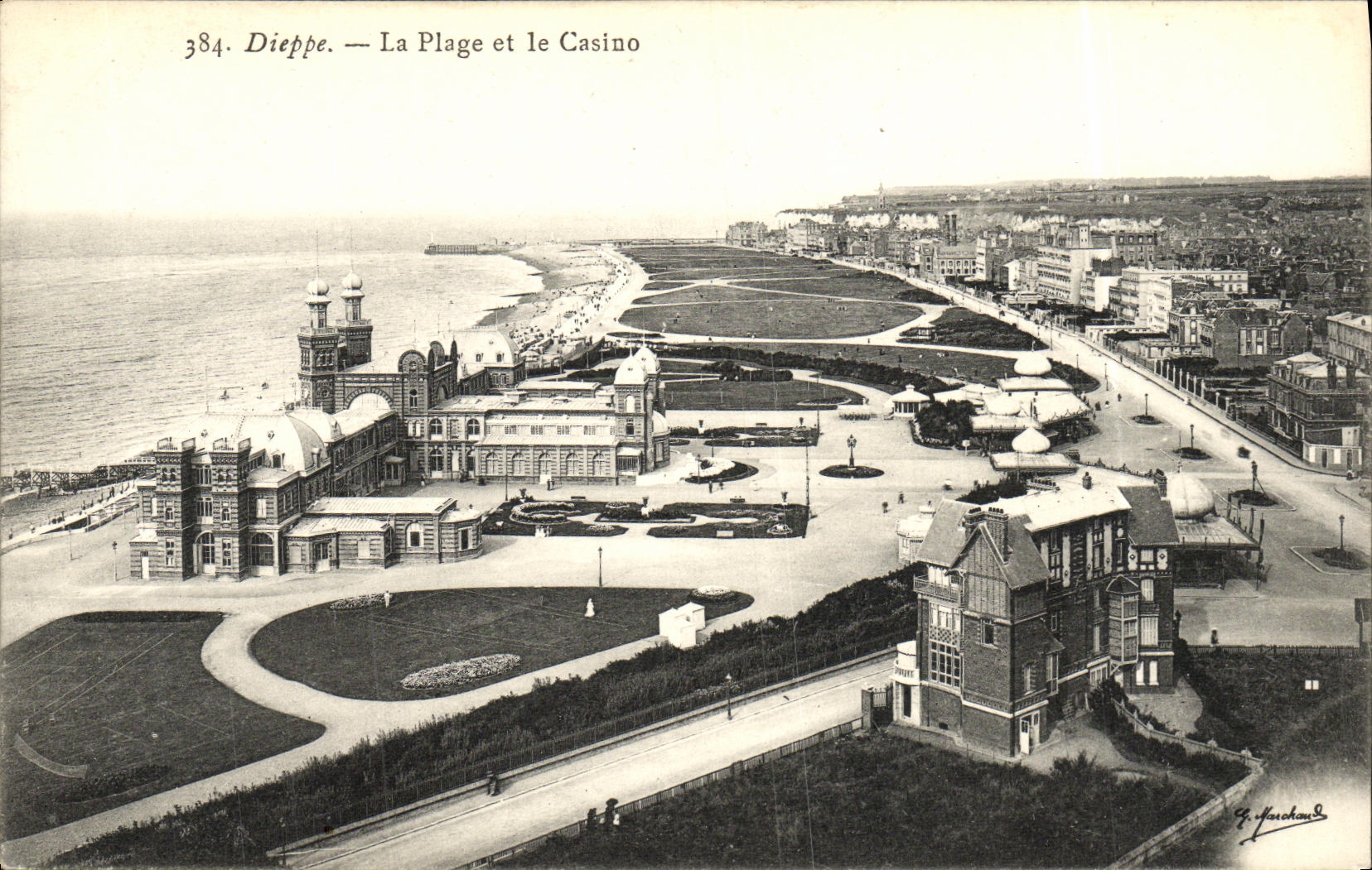 CPA Dieppe La Plage et le Casino