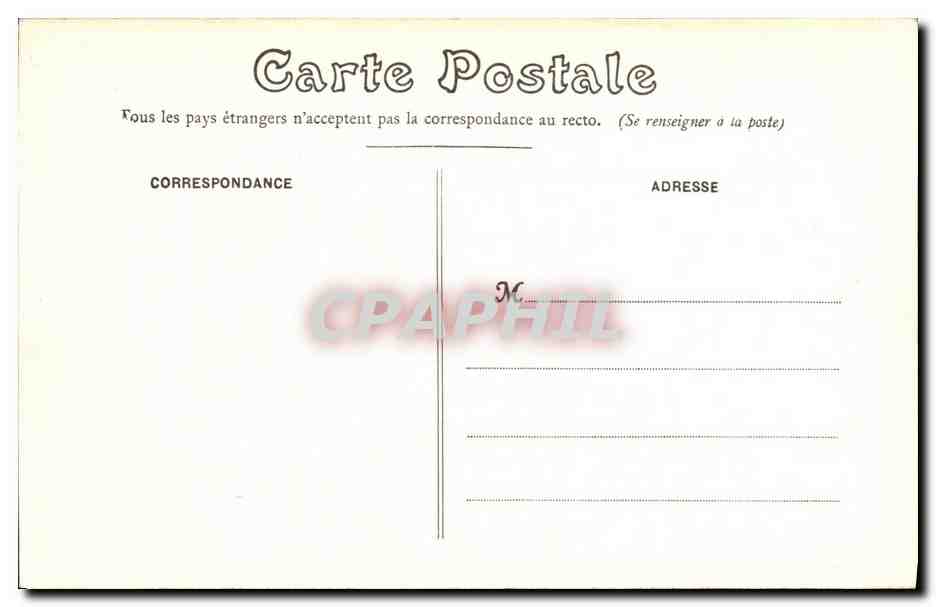 CPA Dieppe La Plage et le Casino — Rückseite