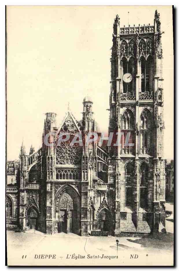 CPA Dieppe L Eglise Saint Jacques