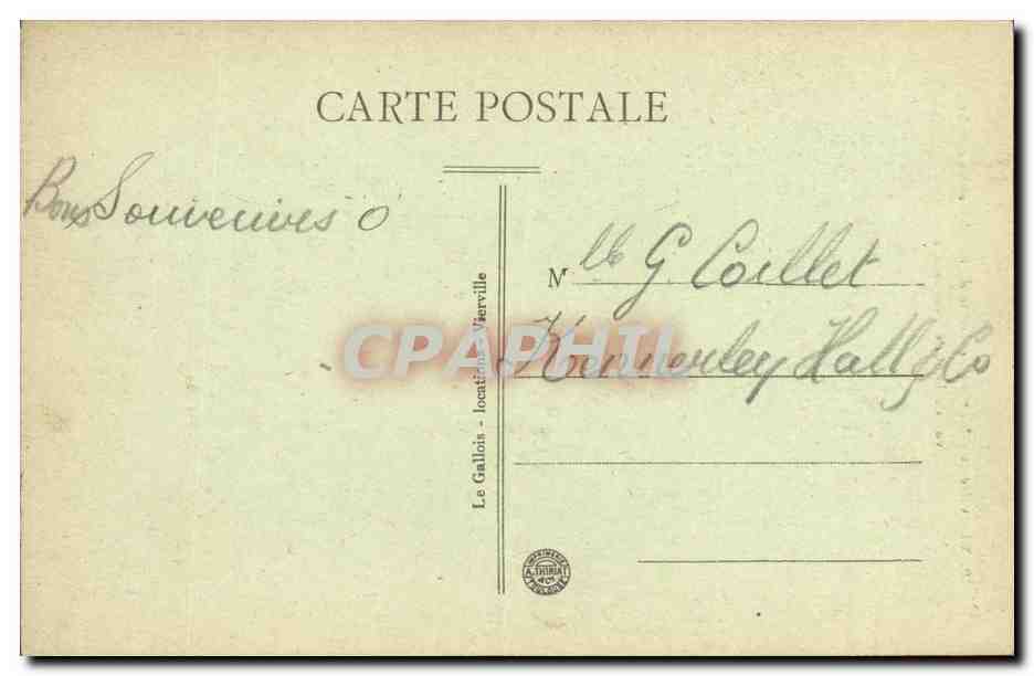 CPA Vierville sur Mer La Pointe de Gruchy et les eboulis vus du haut de Tuognantes — Rückseite