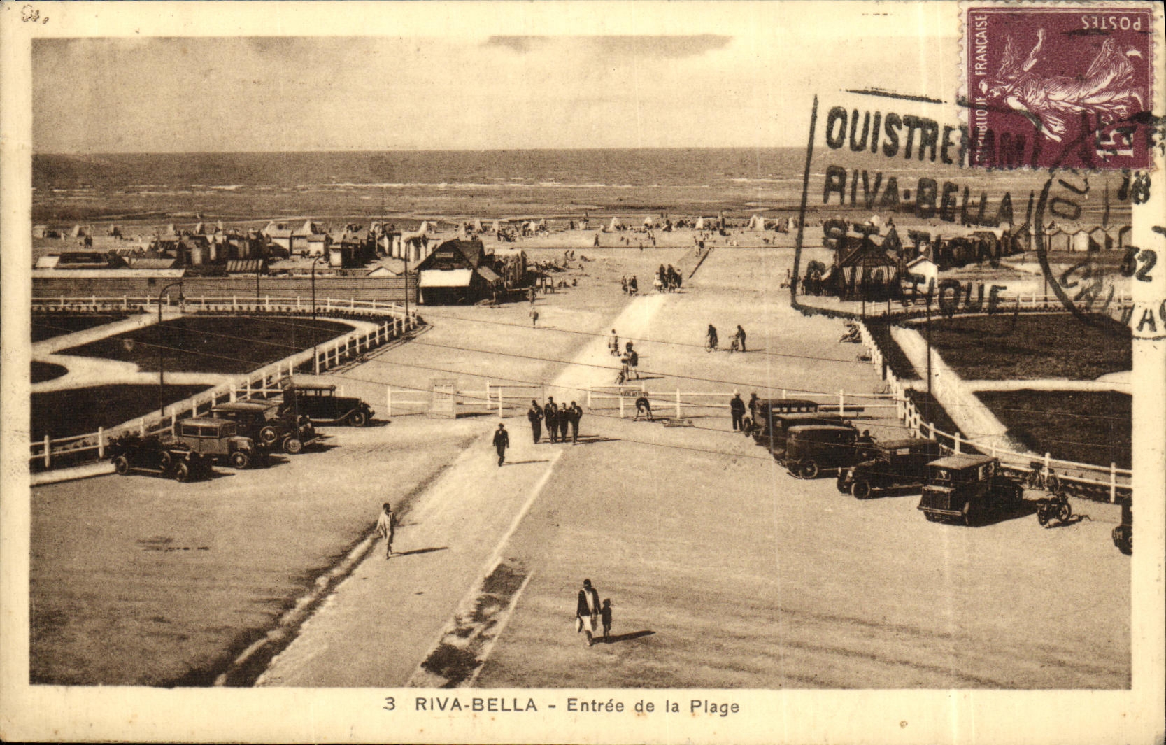 CPA Riva Bella Entree de La Plage 