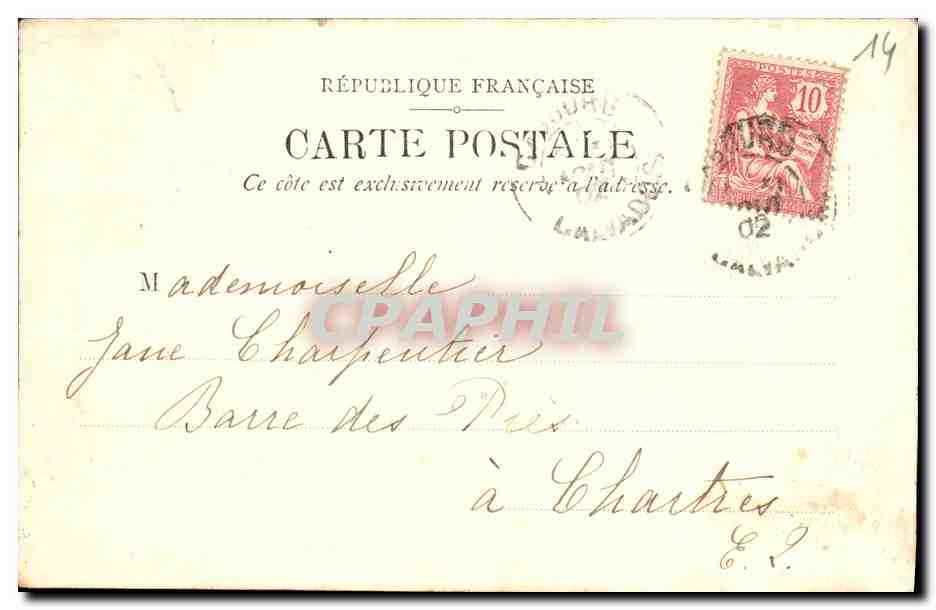 CPA Les Mouettes Oiseau Enfants — Rückseite