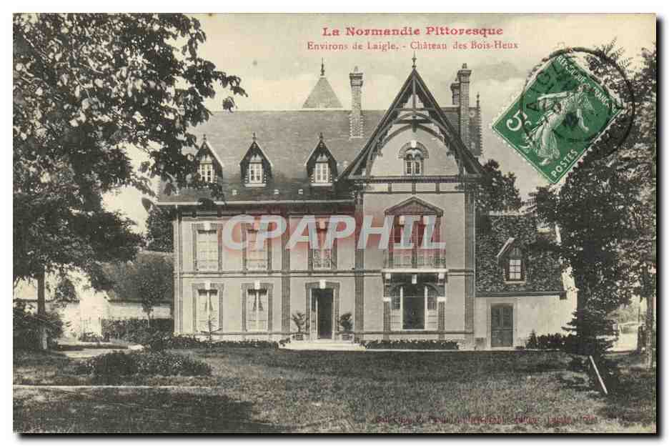 CPA Environs de Laige Chateau des Bois Heux