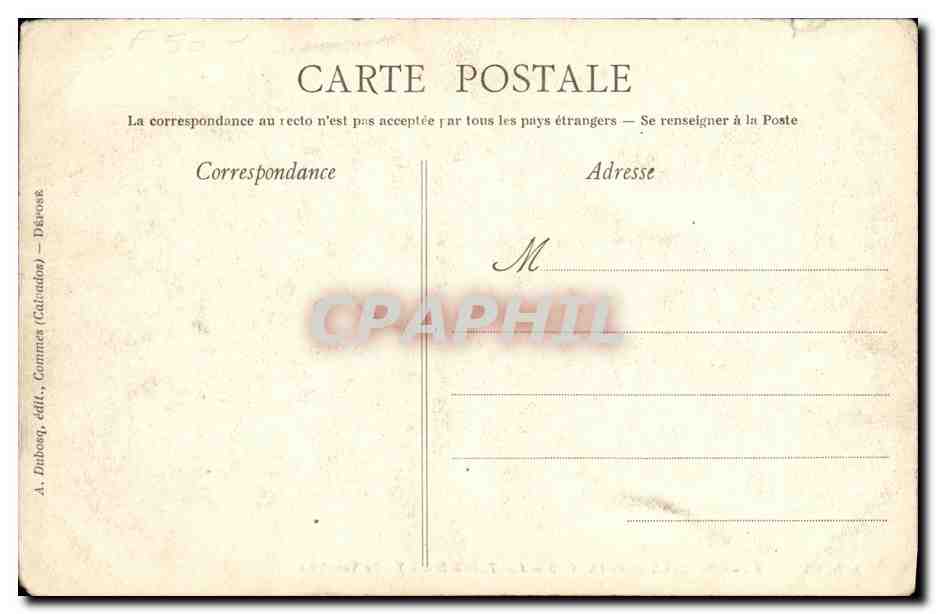 CPA Chateaux Du Calvados Fontaine Henry Le Vestibule — Verso