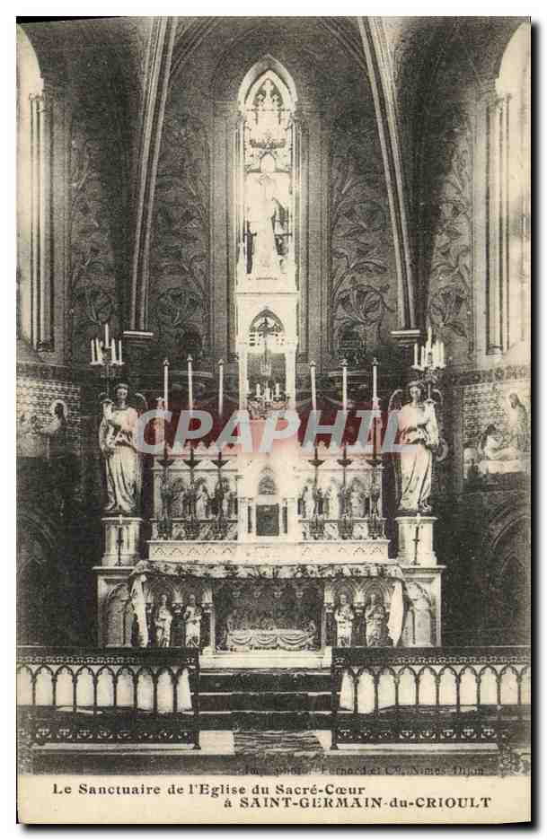 Der Heiligtum der Kirche des Heiligen Herzens in SAINT-GERMAIN-DU-CRIOULT — Verlag L.B. (Dijon)