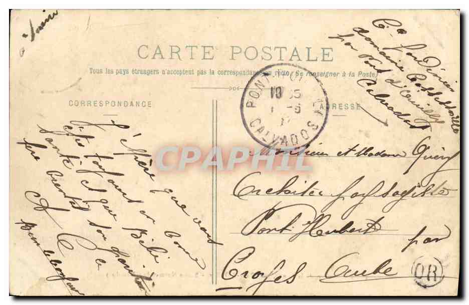 Les Rochers de la Lande, près Pont-d'Ouilly — Suisse Normande (Calvados) — Ch. Jehenne, Editeur — Achterkant