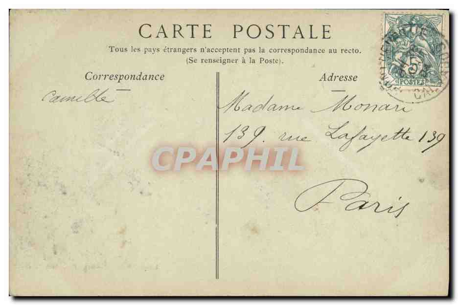 CPA Pont L Eveque L Eglise — Rückseite