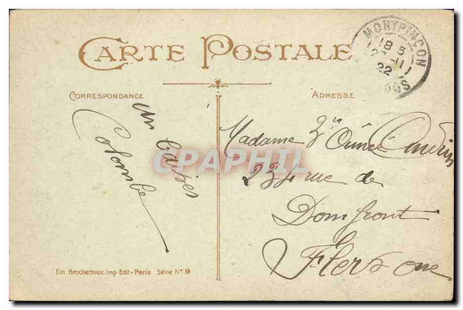 CPA Un Baiser D Ammeville Ammeville — Rückseite