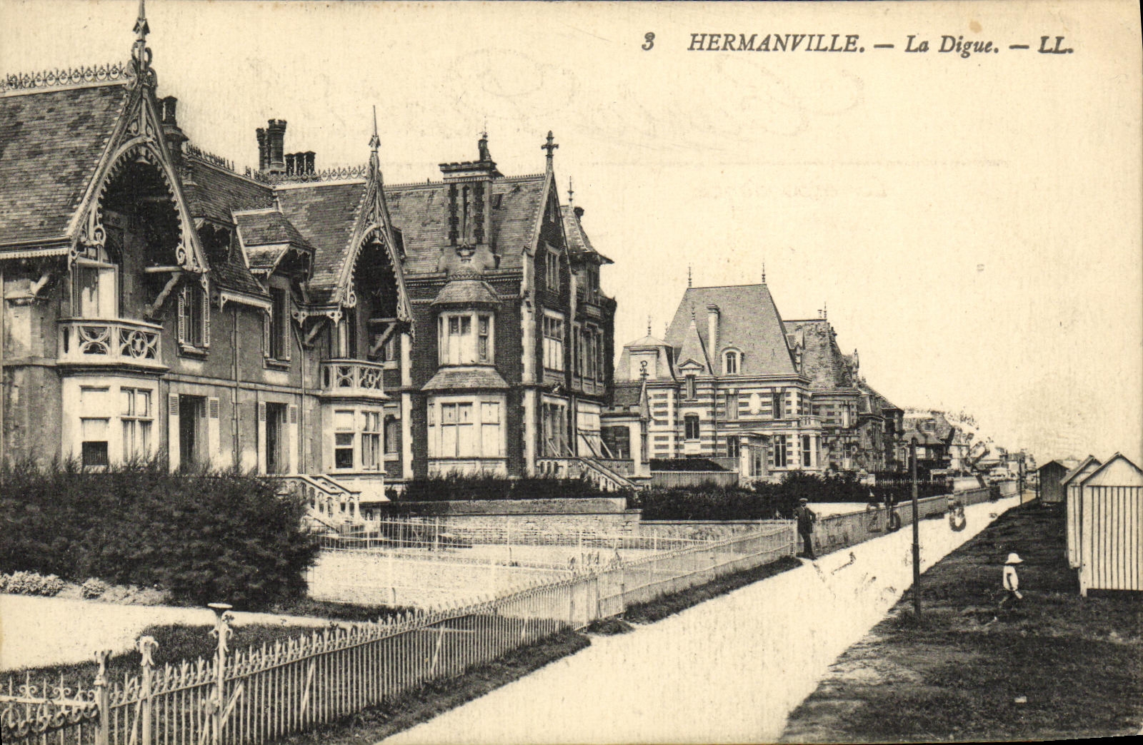 Hermanville — La Digue — LL. — Verlag LL, Nr. 3