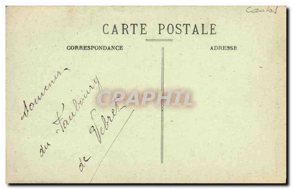CPA Couchal Le Pont Le Chastel Marlhac  — Verso