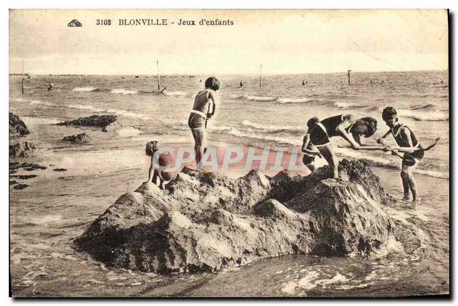 CPA Blonville Jeux D enfants 