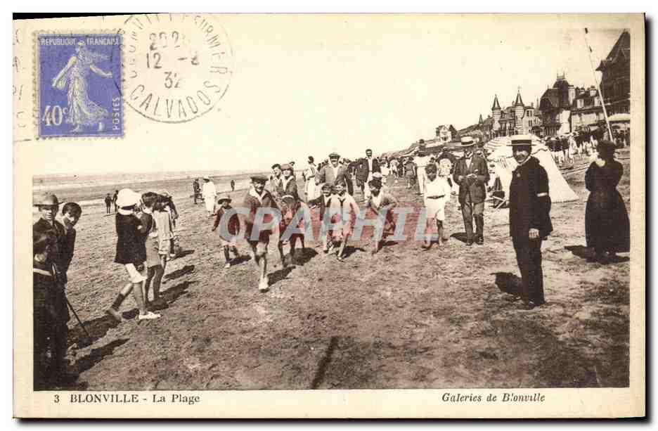 CPA Blonville La Plage Galeries De Blonville