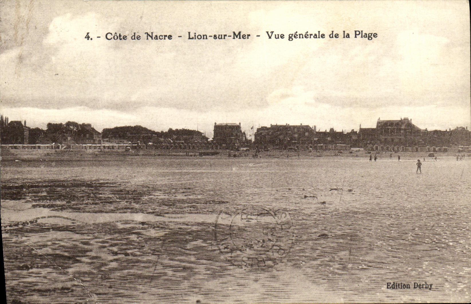 CPA Lion Sur Mer Vue Generale De La Plage 