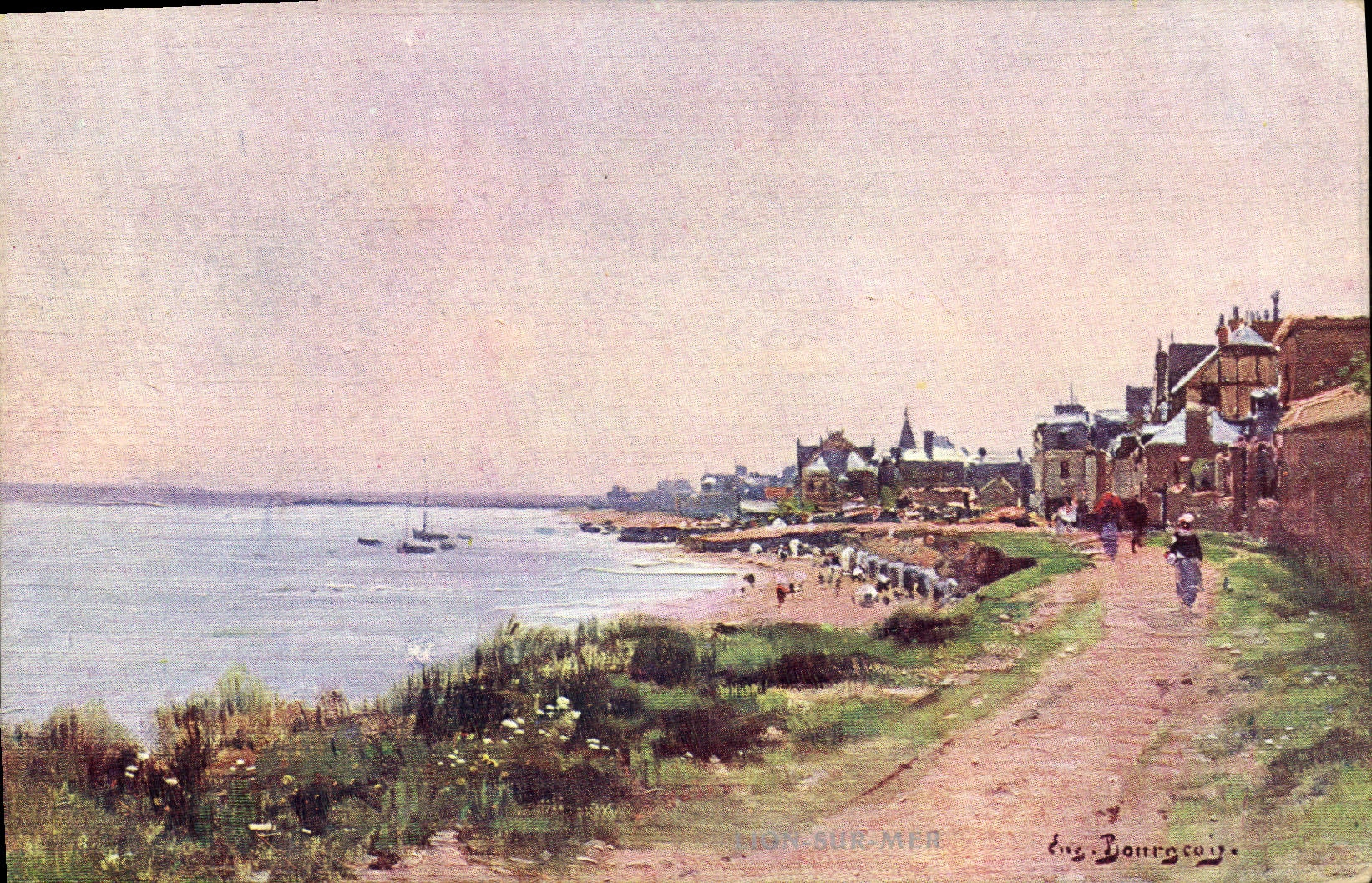 Lion-sur-Mer — vue de la côte — Eug. Bonnecoy, éditeur