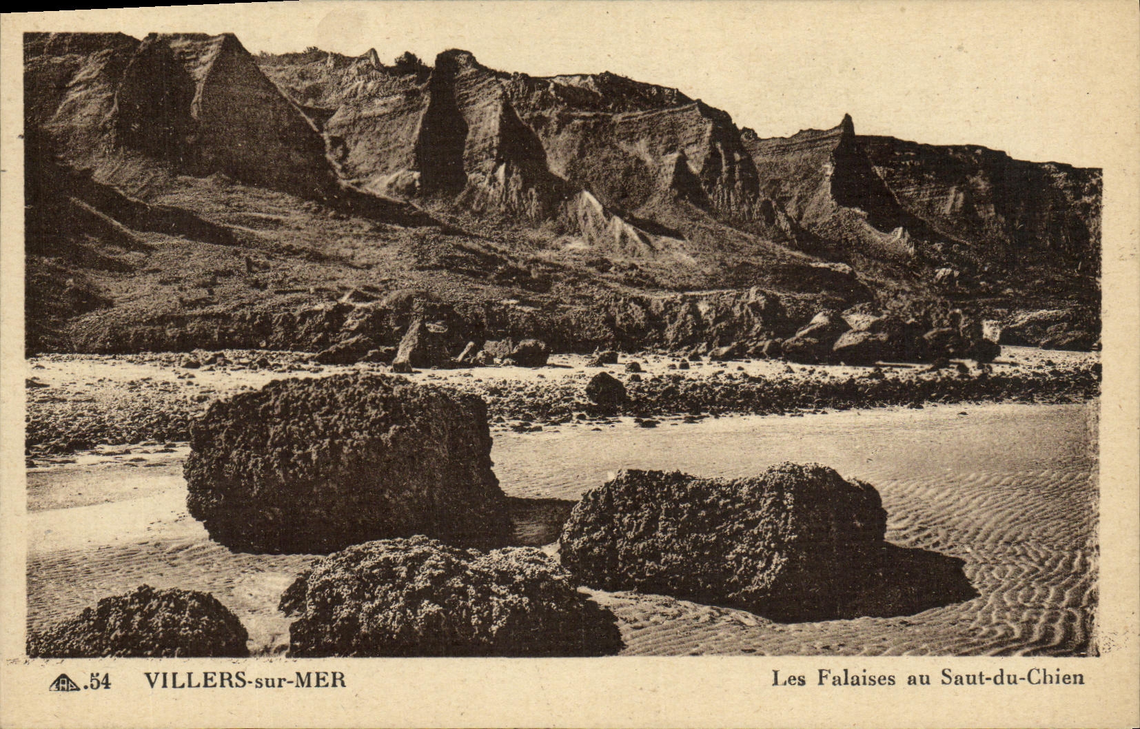 Villers-sur-Mer — Le Scogliere del Saut-du-Chien — editore CPAPHIL n°54