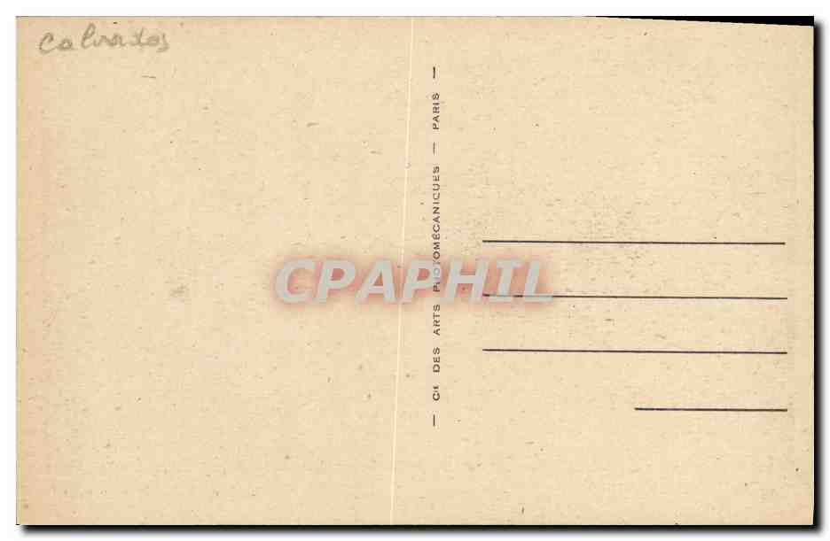 Villers-sur-Mer — Le Scogliere del Saut-du-Chien — editore CPAPHIL n°54 — Verso