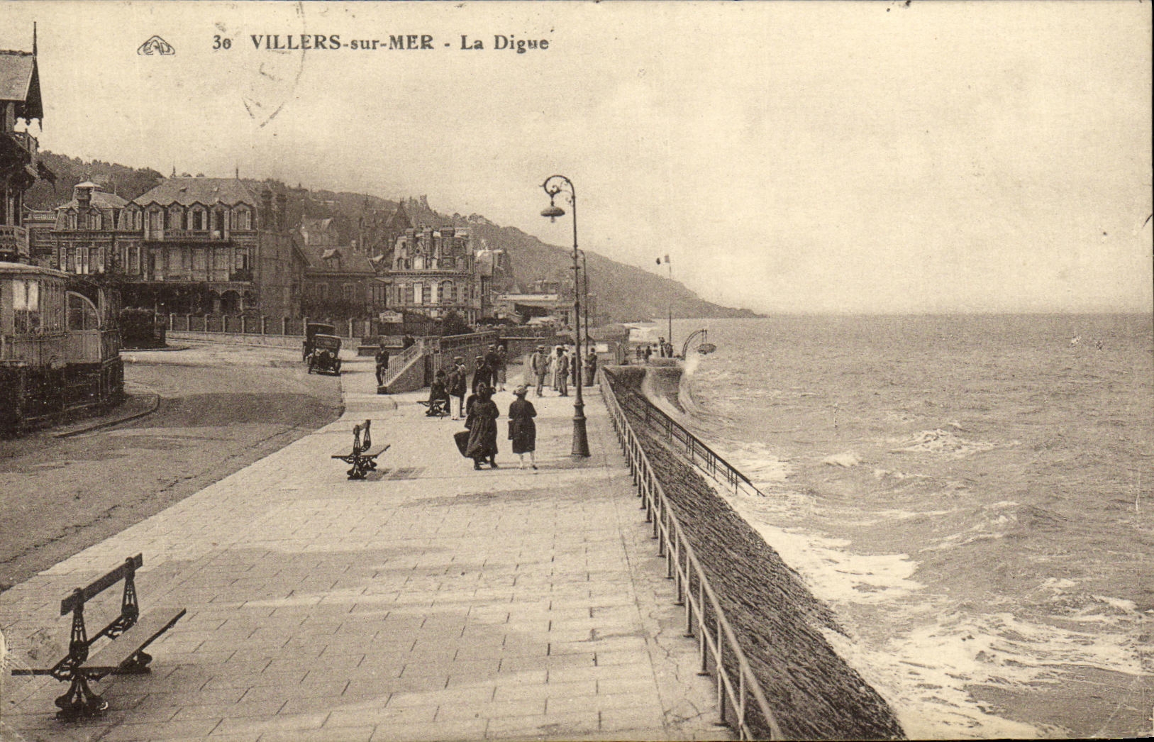 CPA Villers Sur Mer La Digue 