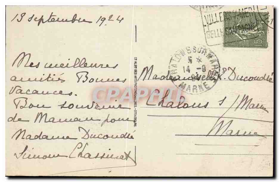 CPA Villers Sur Mer La Digue  — Verso