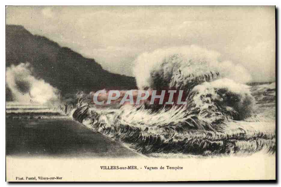 Villers-sur-Mer — Vagues de Tempête — Fot. Postel, Villers-sur-Mer