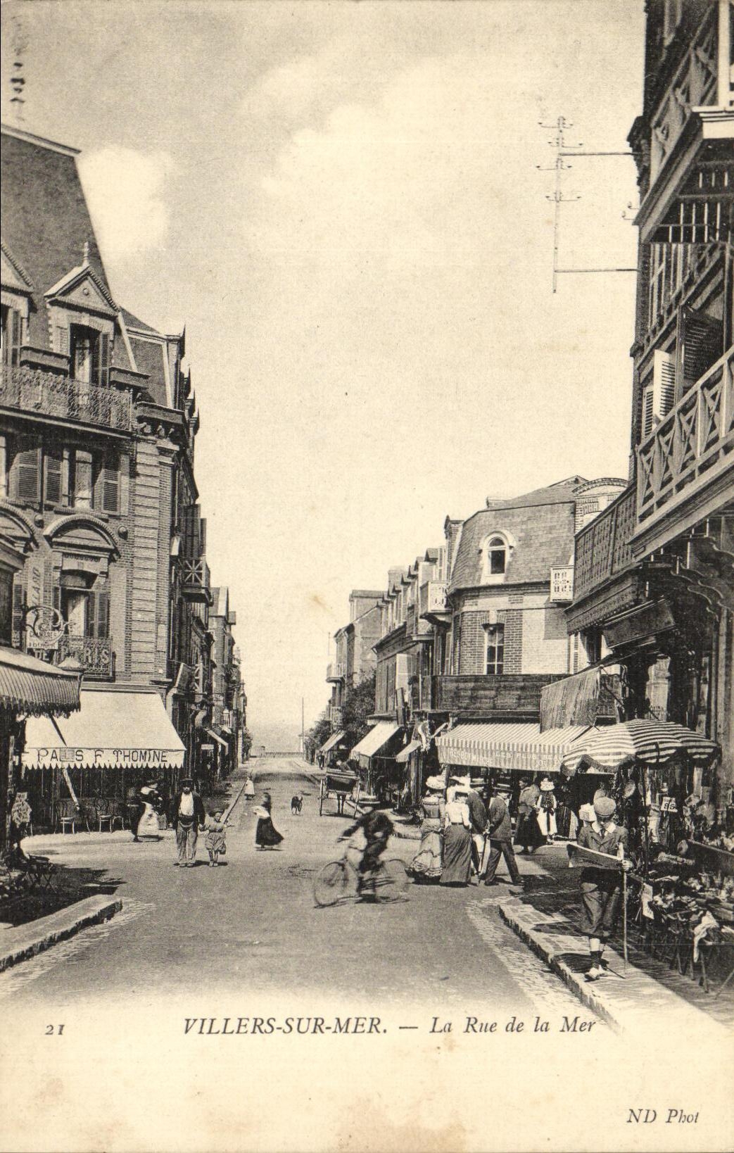 CPA Villers Sur Mer La Rue de La Mer 