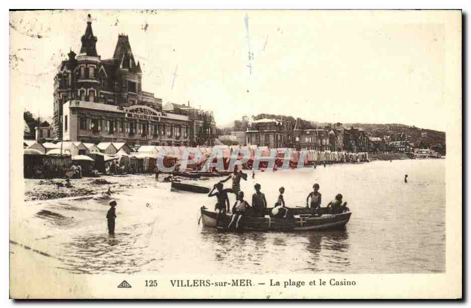 CPA Villers Sur Mer La Plage et Le Casino 