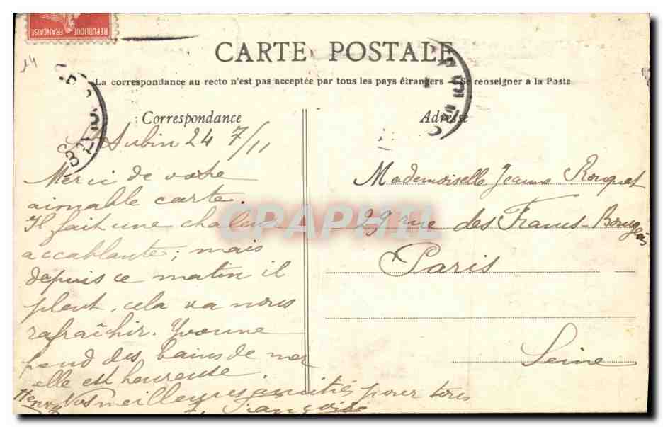 CPA Saint Aubin Sur Mer Vilal La Tourelle  — Rückseite
