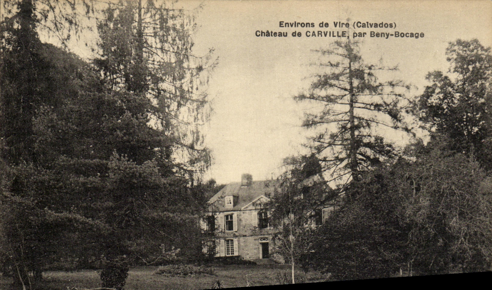 CPA Environs de Vire chateau de Carville par Beny Bocage 