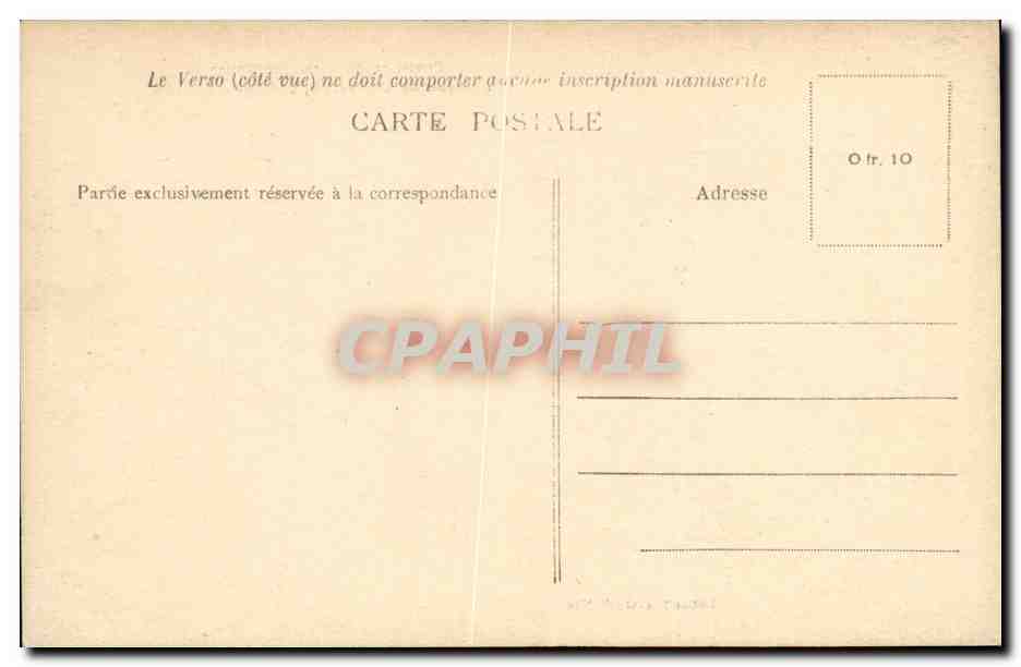 CPA Environs de Vire chateau de Carville par Beny Bocage  — Verso