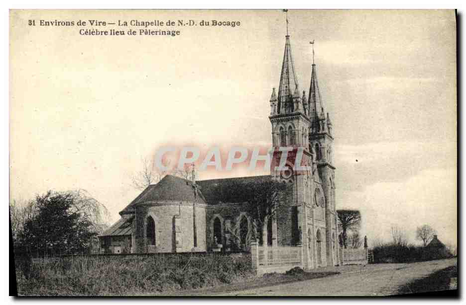 Environs de Vire — La Chapelle de N.-D. du Bocage — Éditeur H. Ermice