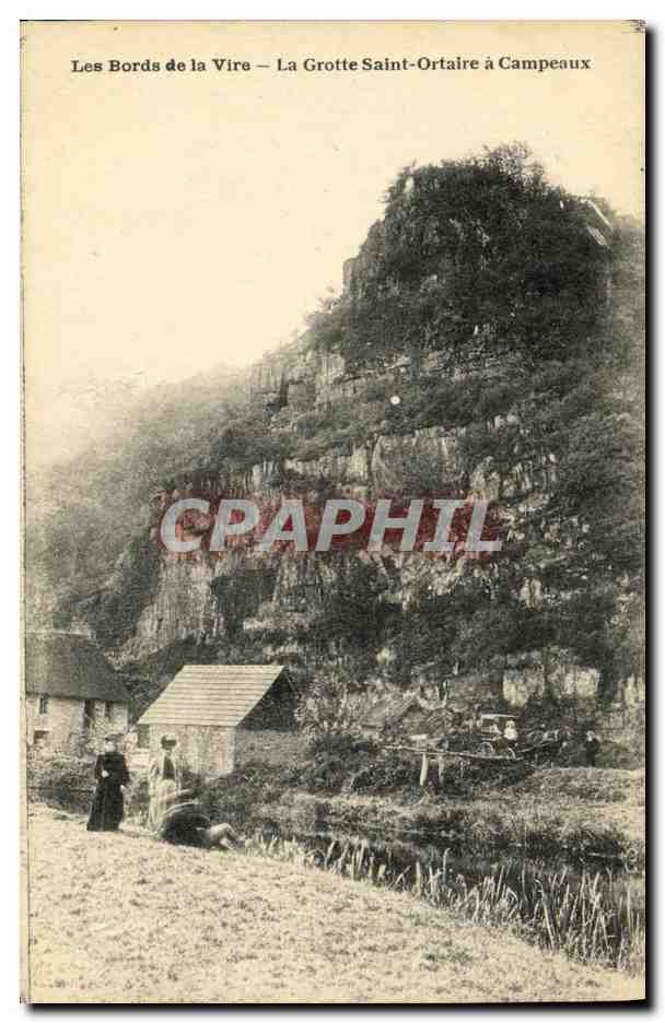 CPA Bords de la Vire La grotte Saint Ortaire a Campeaux