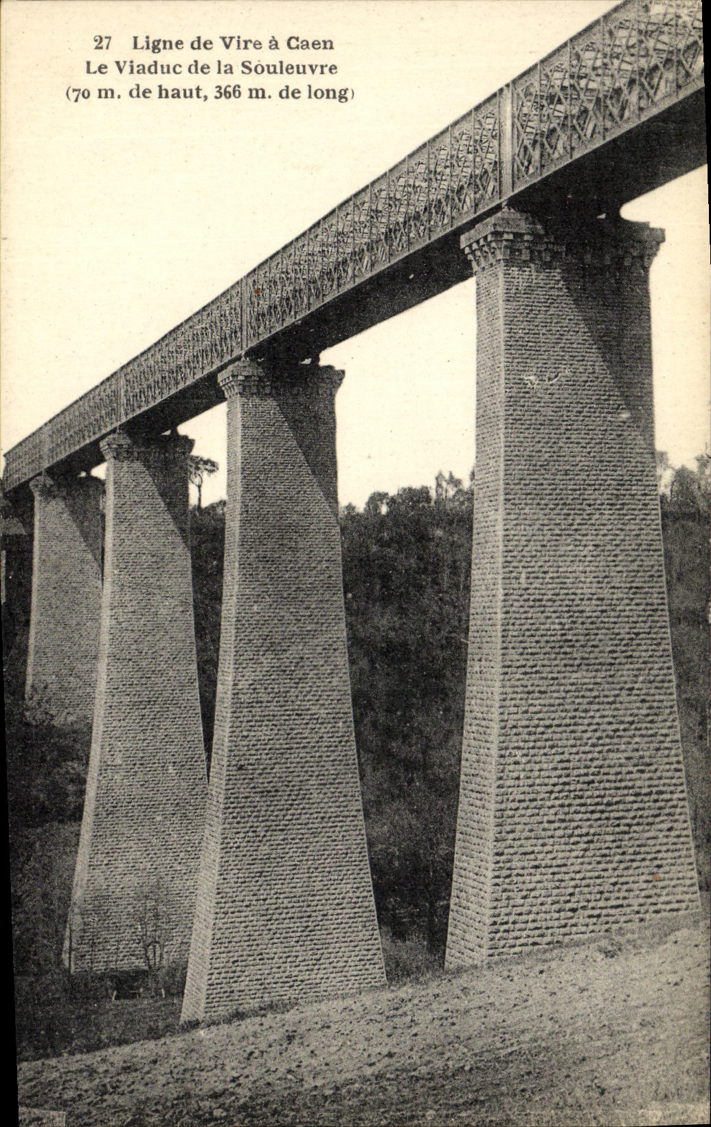 Viaduc de la Souleuvre — Ligne de Vire à Caen — Éditions H. Ermice - Vire
