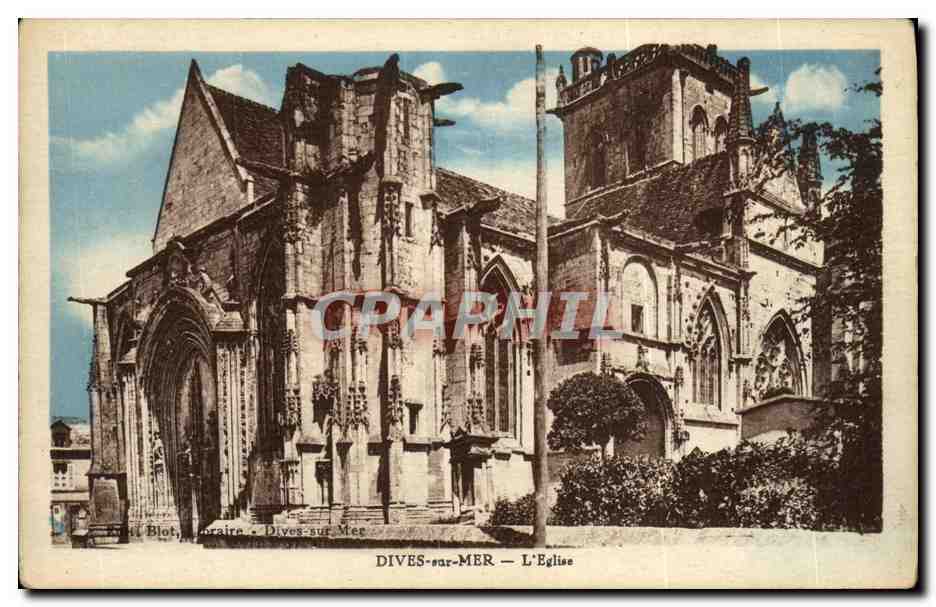 CPA Dives Sur Mer L Eglise 