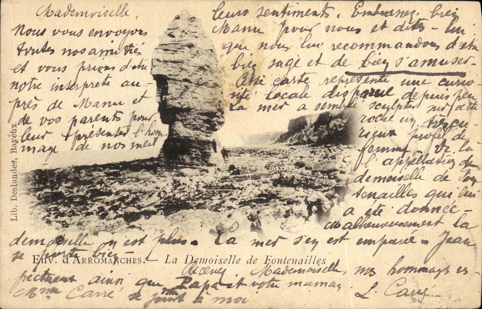 Die Dame von Fontenailles — Arromanches — Lib. d'Arromanches