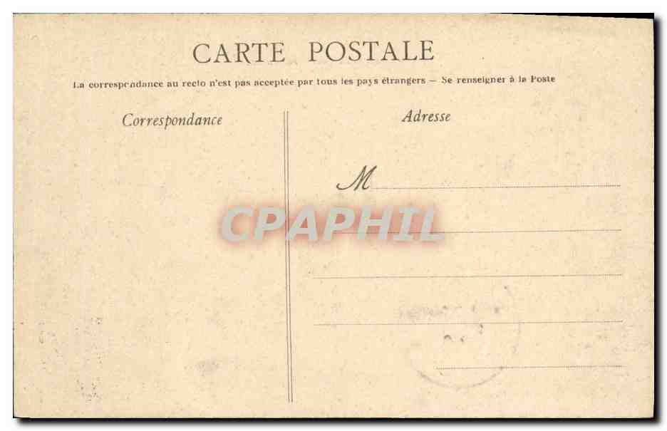 CPA Caen Le Cours Sadi Carnot  — Verso