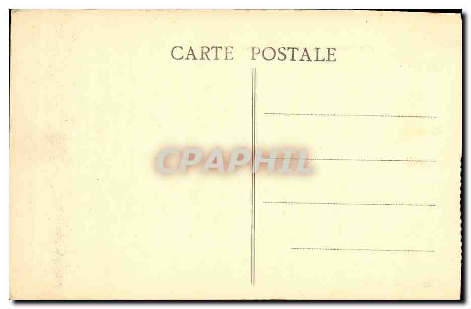 CPA Caen Rue St Jean et Le Campanile Coiffeur — Verso