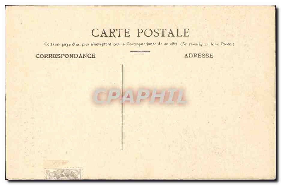 CPA Caen L Abside de L Eglise St pierre Caleche Cheval — Rückseite