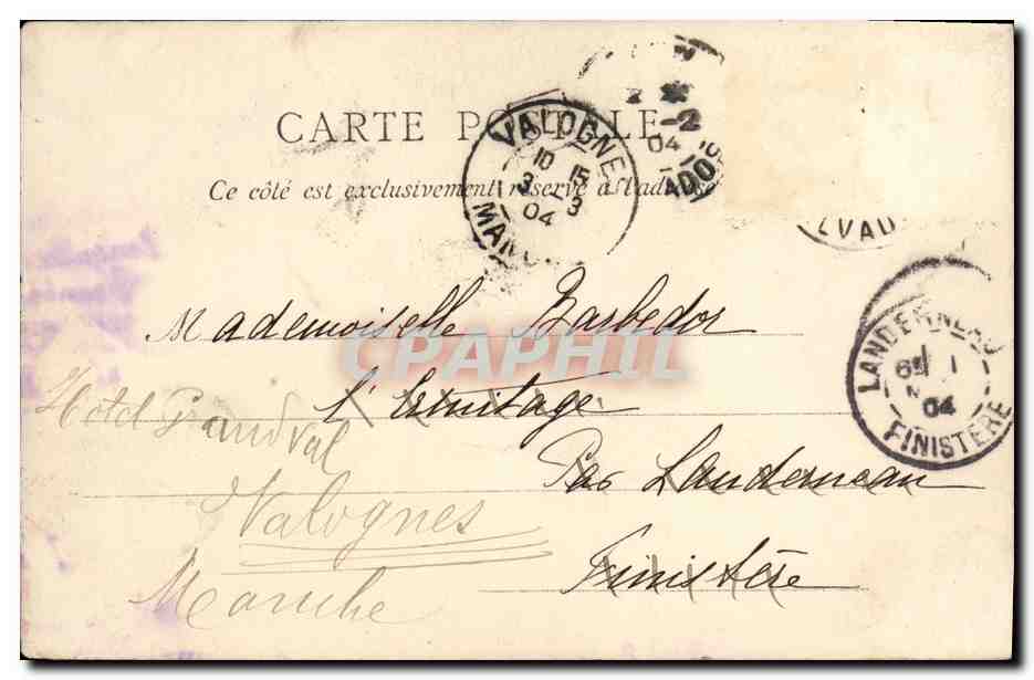 CPA Caen Bords de L Orne Le Grand Cours  — Verso