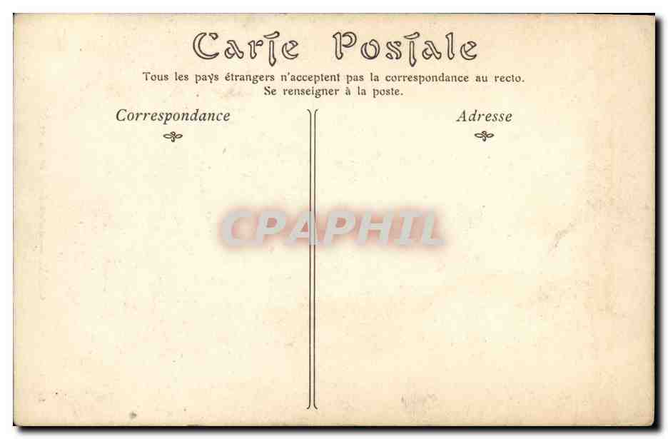 CPA Caen Ancien Hotel De Valois — Verso