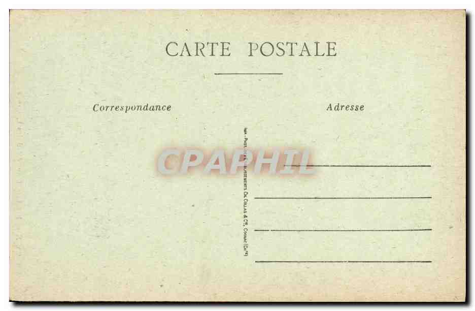CPA Caen Hotel de Than Detail des Lucarnes — Verso