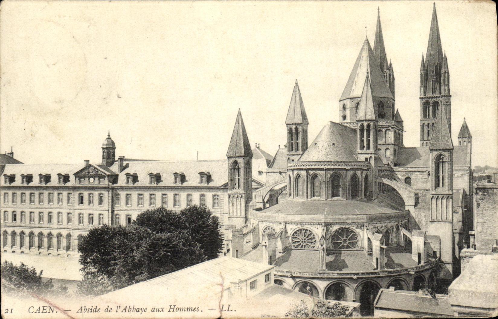 CPA Caen Abside de L Abbaye aux Hommes