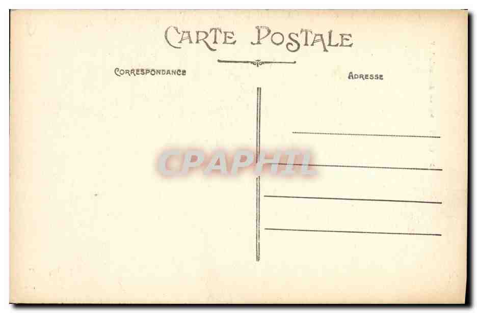 CPA Caen Statue de Louis XIV — Verso