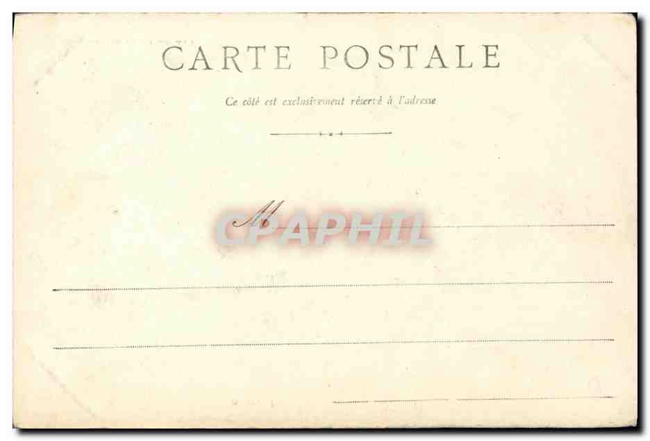 CPA Caen La Statue de Louis XIV — Verso